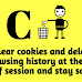 Clear cookies and delete browsing history at the end of session and stay safe