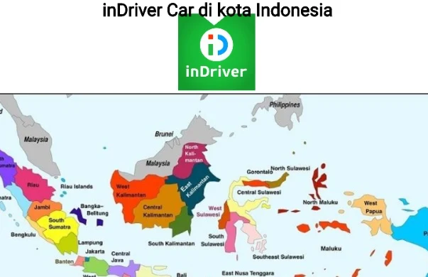 Daftar nama kota yang ada layanan inDrive mobil di Indonesia