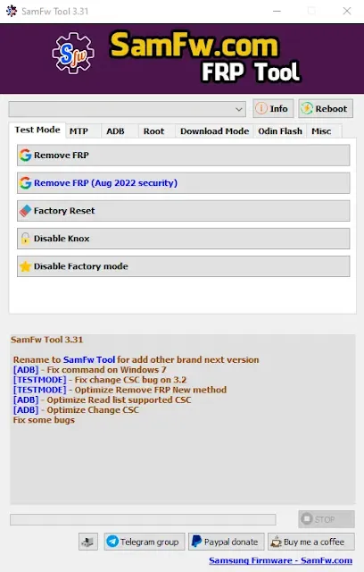 SamFw FRP Tool V3.31