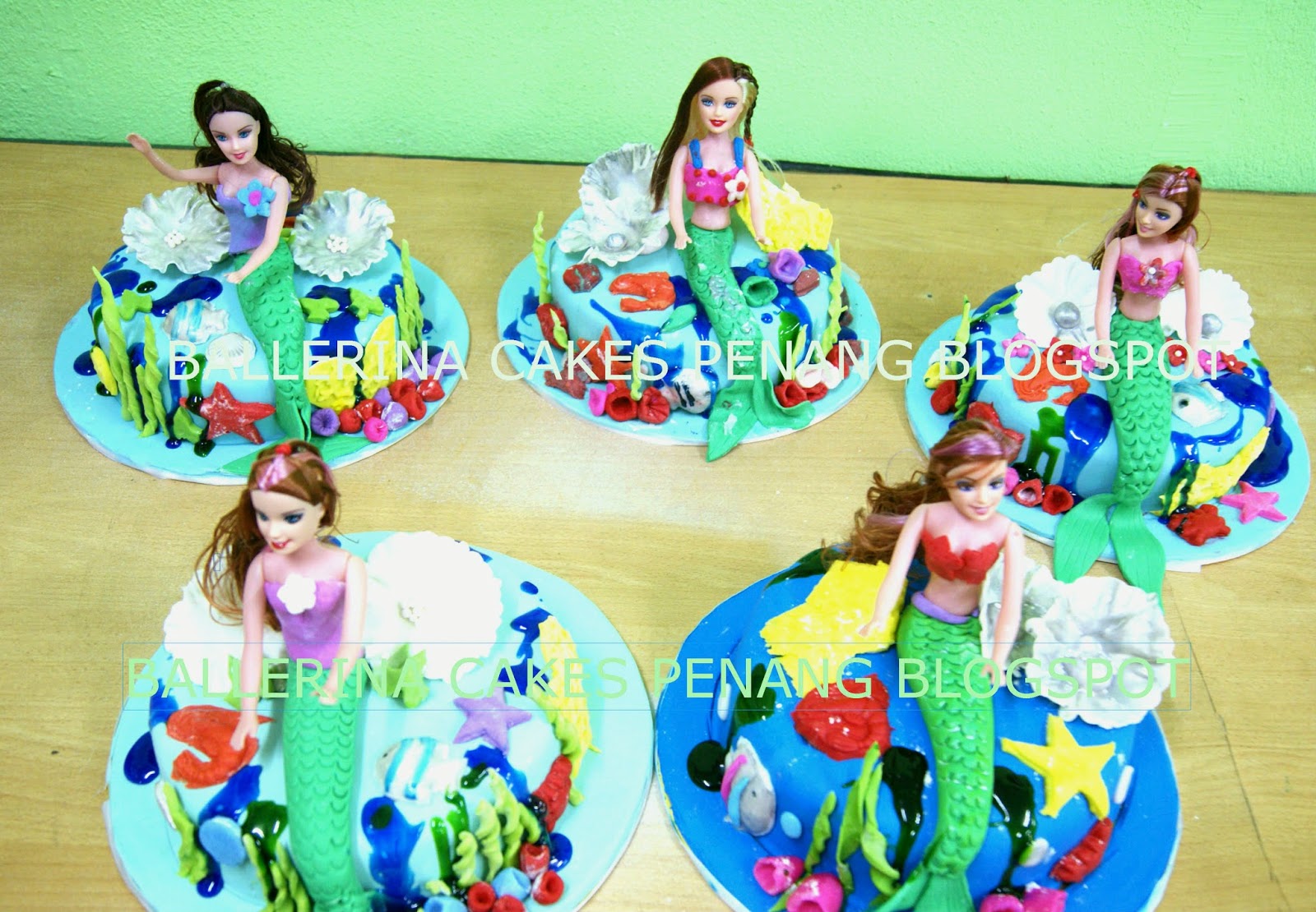BALLERINA CAKES PENANG Kelas  Dekorasi  Kek Fondan Mermaid 2019