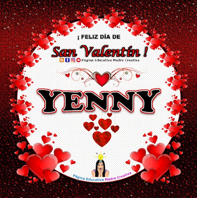 Feliz Día de San Valentín - Nombre Yenny