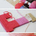 DIY Yarn Wrapped Ombre Monogrammed Decorative Letters.