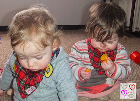 tartan bandana bib