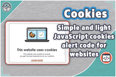 Simple and light JavaScript cookies alert code for websites