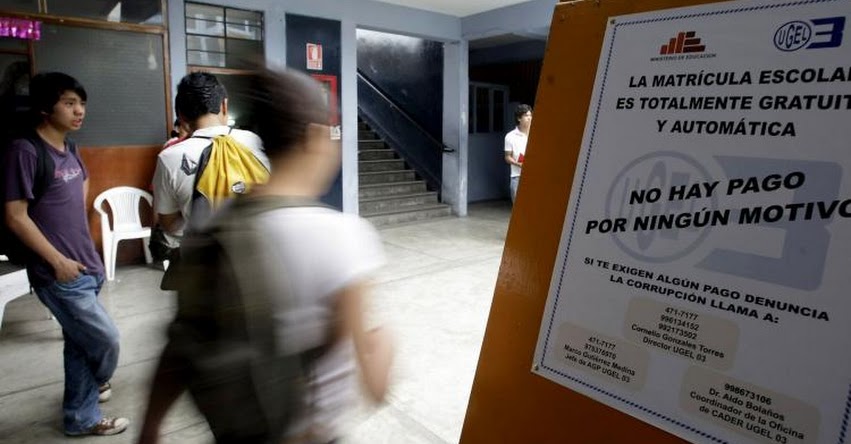 AÑO ESCOLAR 2017: Todo lo que debe saber sobre la Matrícula Escolar 2017