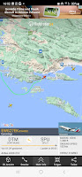 Screenshot flightradar24 Split Airport