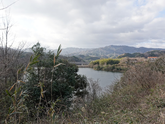 鳥取県道180号伯耆溝口停車場線　緑水湖の眺望