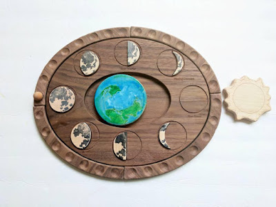 wooden moon phase puzzle from Mirus Toys