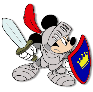 Mickey mouse caballero medieval