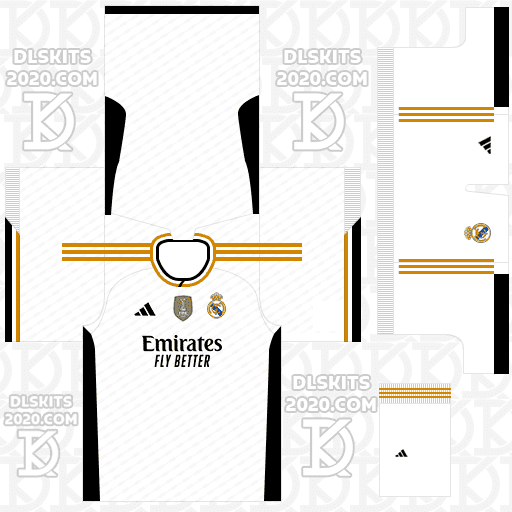 Real Madrid Kits 2023-2024 Adidas - Pro League Soccer 2023 (Home)