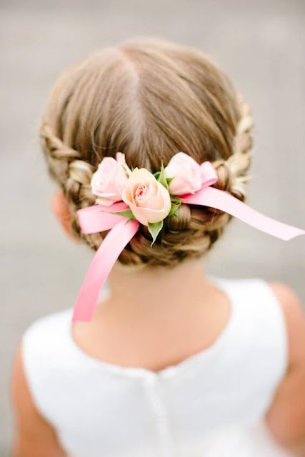 little girls wedding hair