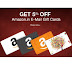 Amazon email gift card 50 off on 1000, 100 off on 2000, and 150 off on 3000