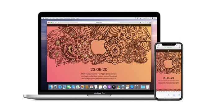 Apple launches his First Online Store In India on 23 Sept