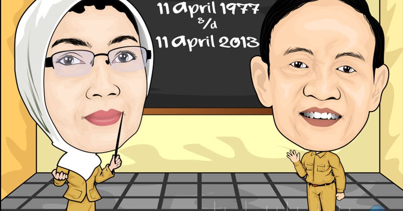 31 Gambar Kartun  Bapak  Ibu Guru Kumpulan Kartun  HD