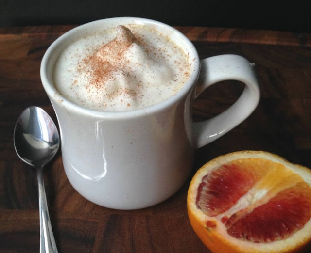 Blood Orange Chai Tea Latte #drinks #latte