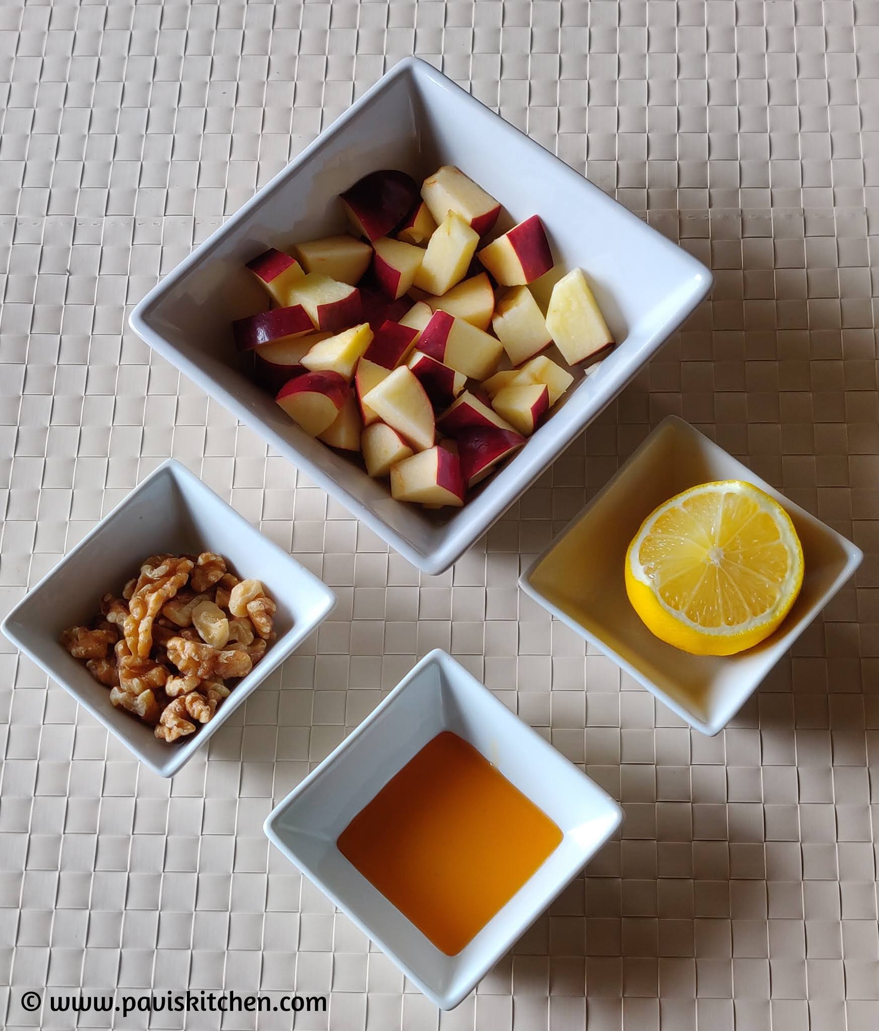 fruit salad recipe | Indian fruit salad | apple walnut salad