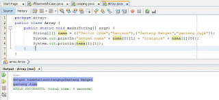 Array dan Array Multidimensi Dalam Java