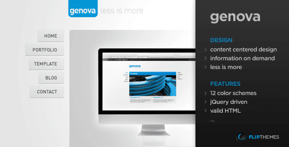 Genova - Minimalistic HTML/CSS Template - Business Corporate