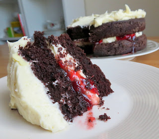 Dark Chocolate Layer Cake for Two