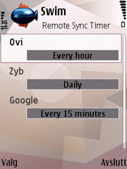 Swim  is a Remote Sync Timer for Symbian phones