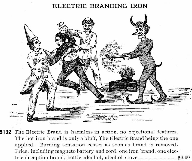 1908 fraternity prank Electric Branding Iron