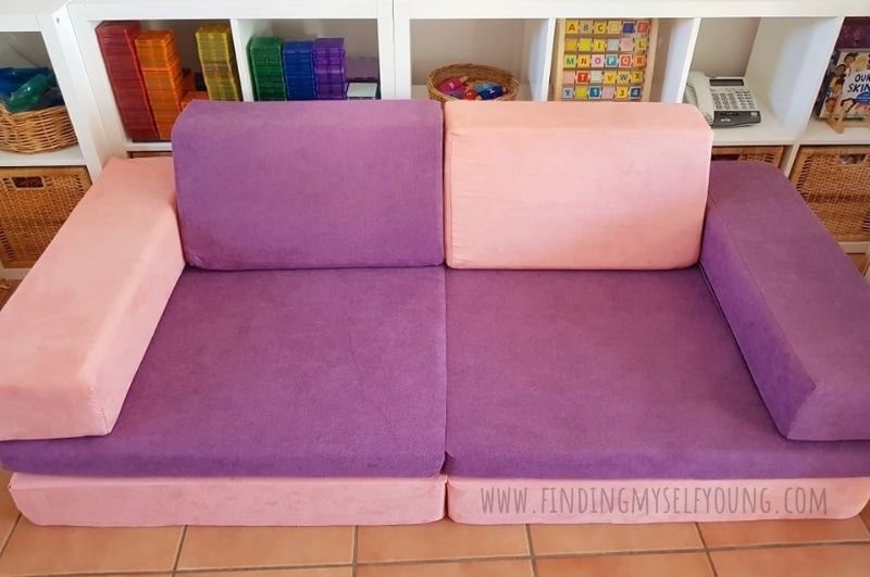 whatsie play couch with different fabric covers
