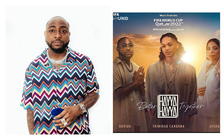 Naija no make am but we still make am- Davido says as he features in FIFA World cup 2022 Soundtrack (Video)