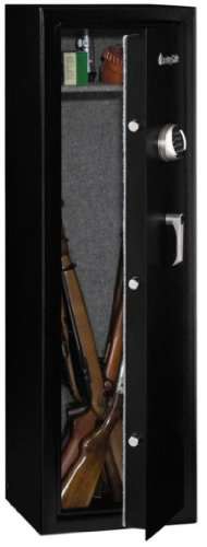 SentrySafe G1055E Electronic Lock Safe, Black Powder Coat, 10-Gun Capacity