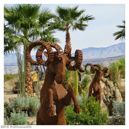 The metal rams of Borrego Springs