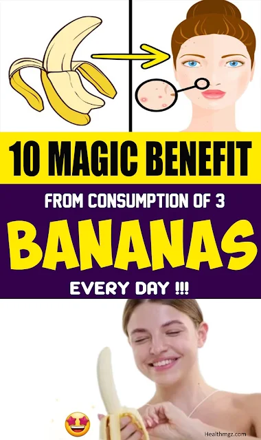 10 Magic Benefits from Consumption of 3 Bananas Every Day