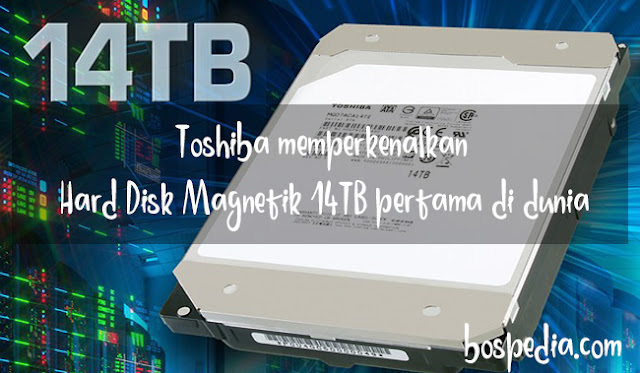 Toshiba Memperkenalkan Hard Disk Magnetik 14Tb Pertama Di Dunia