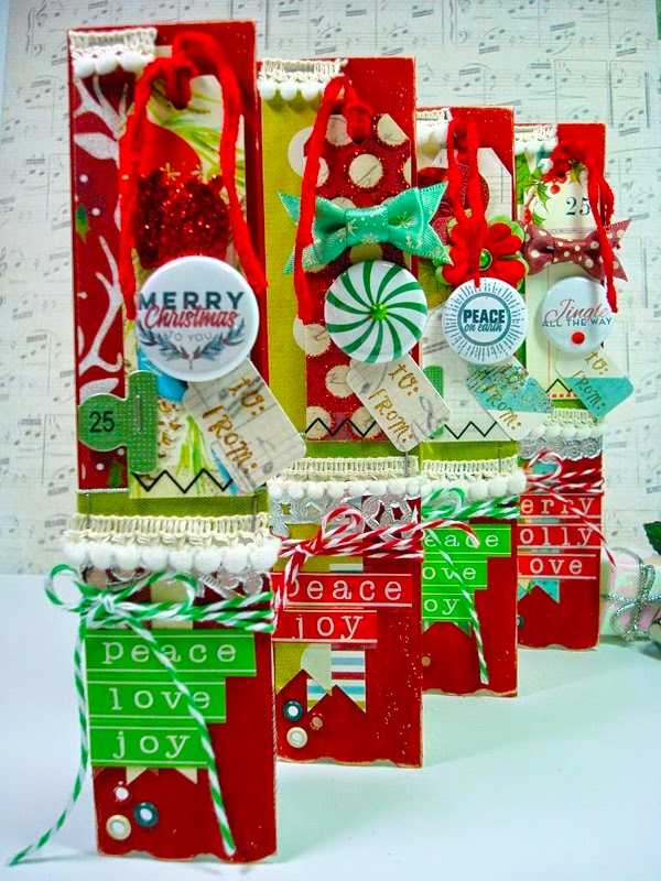 SRM Stickers Blog - Bossy Joscie Gift Tags by Cassonda - #flair #bossyjoscie #numbers #stickers #doilies #tags #twine