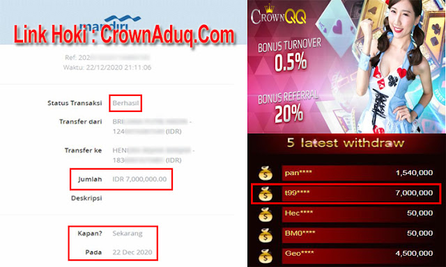 CrownQQ Agen DominoQQ BandarQ dan Domino99 Online Terbesar