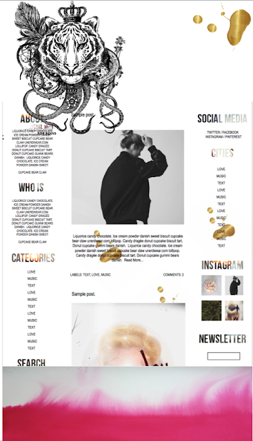 rough new design blog template The Squidstories Blogspot