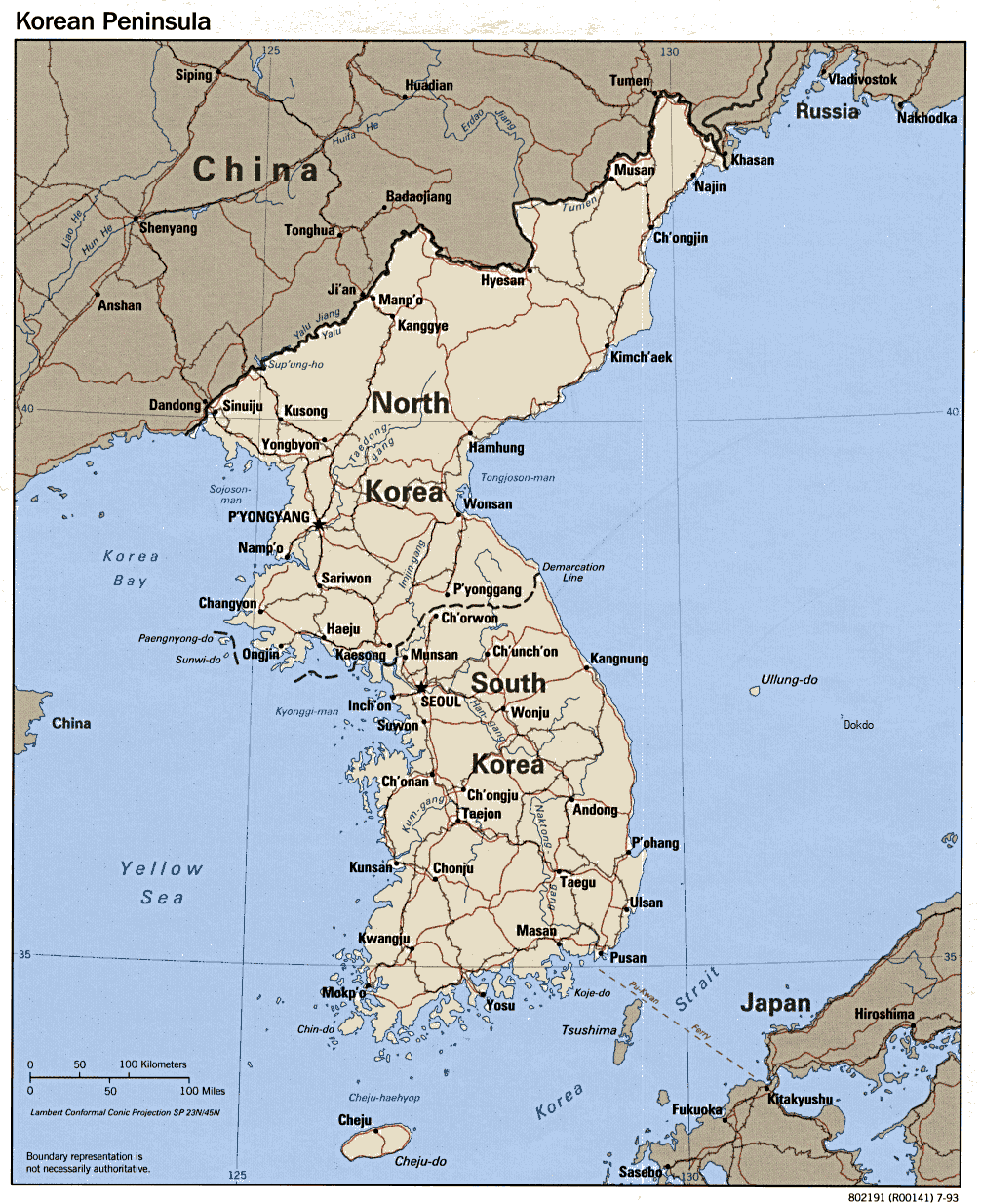 Map of Korea  Free Printable Maps