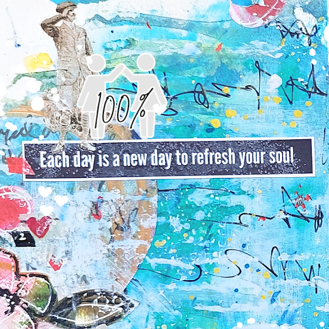Unleashing my inner artist with "Just for Me" art journaling by Lou Sims