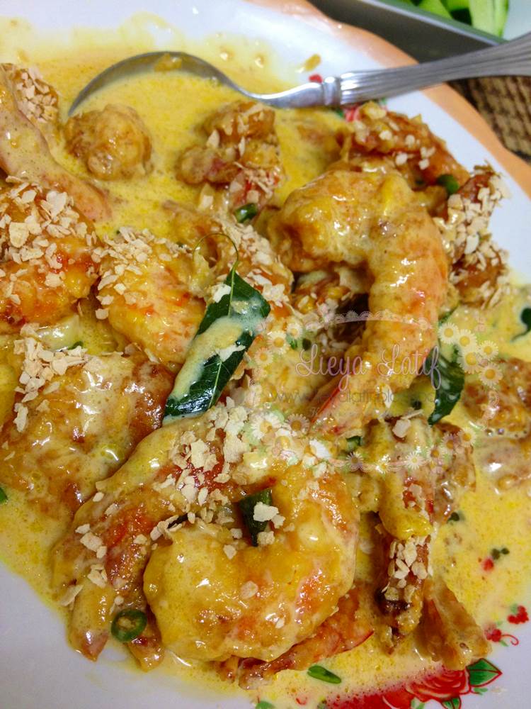 Resepi udang buttermilk nestum versi lieyalatif 