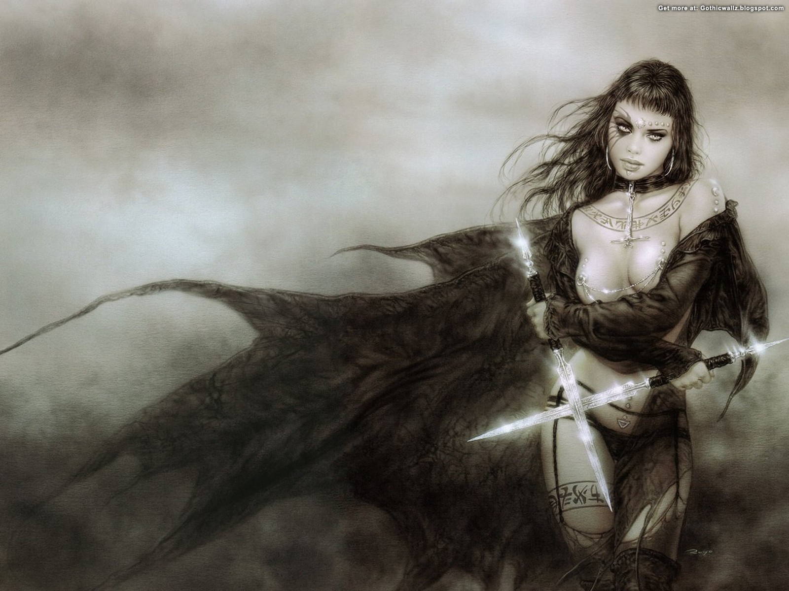 Warrior Girl - Dark Gothic Wallpapers - FREE Gothic Wallpaper - Dark ...