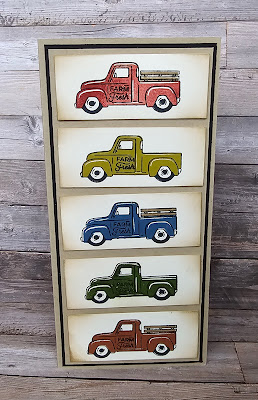 Trucking along stampin up dl card mens masculine card