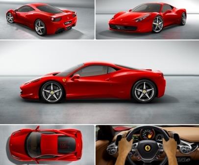 All view from Ferrari 458 Italia Cars And view from the inside of the car