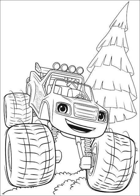 Best fire and monster machines coloring pages