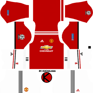  Get the new kits Manchester United seasons  Manchester United Kits 2017/2018 - Dream League Soccer