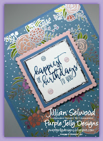 Picture Perfect Birthday stamp set for a Fancy Fold card