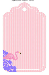 Flamingo: Free Printable Candy Bar Labels and Invitation.