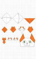origami de animales gato