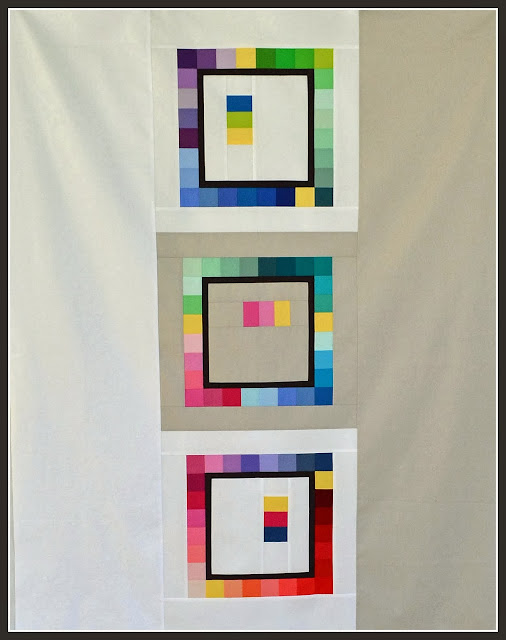 modern patchwork frames quilt by tessa marie handmade