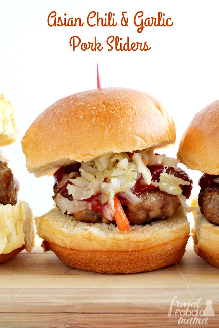 These super flavorful Asian Chili & Garlic Pork Sliders are sure to be the MVP of your next game day get-together.