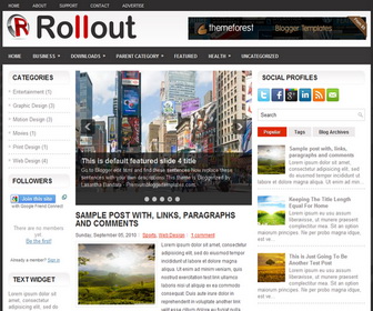 Rollout 3 Column Blogger Template