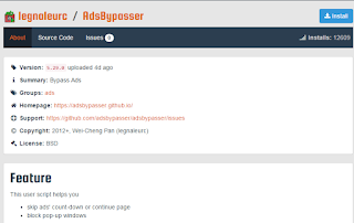 Cara Bypass Ads Browser Firefox AdsBypasser