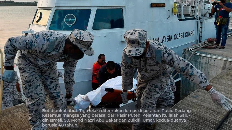 [VIDEO] Tiga lelaki ditemukan lemas di perairan Pulau Redang